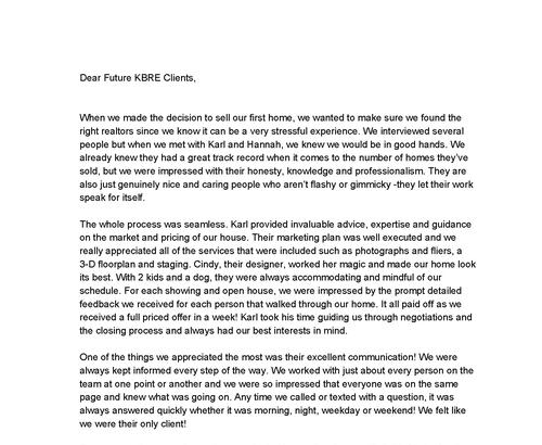 Alan & Kris Huang Letter
