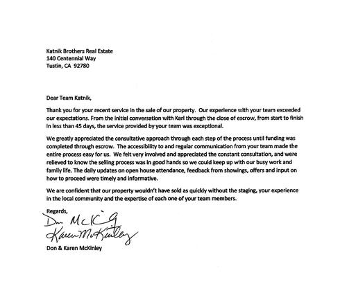 McKinley Letter