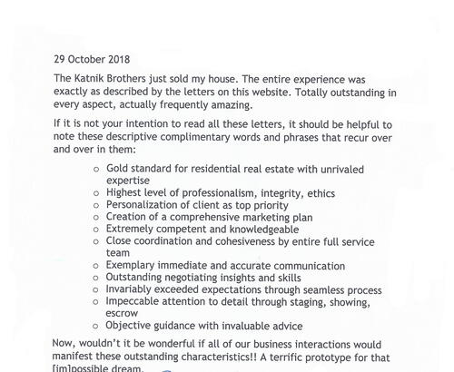 Ron's Letter
