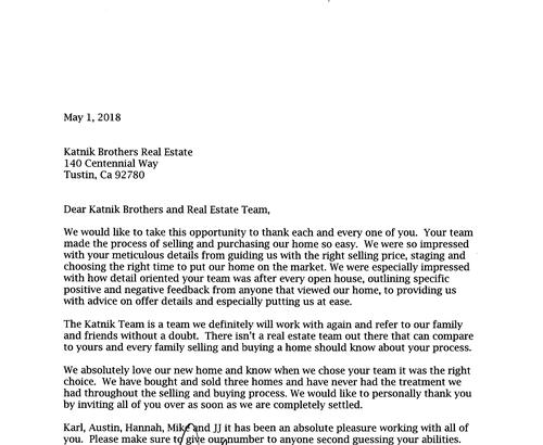 Turley Letter