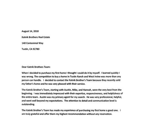 Williams Letter 1