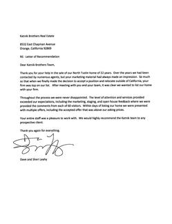 Dave & Sheri Leahy Letter 