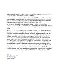 Dicksey Letter of Recommendation