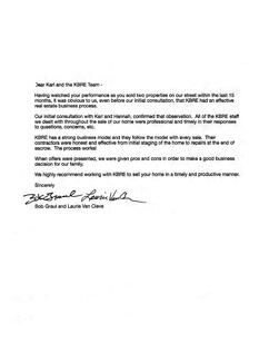 Graul Van Cleve Letter of Recommendation