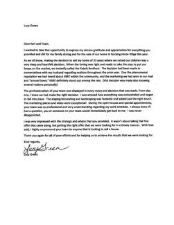 Lucy Green Letter of Recommendation
