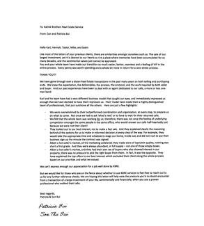 Son & Patty Bui Letter